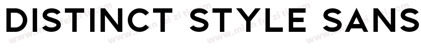 Distinct Style Sans字体转换